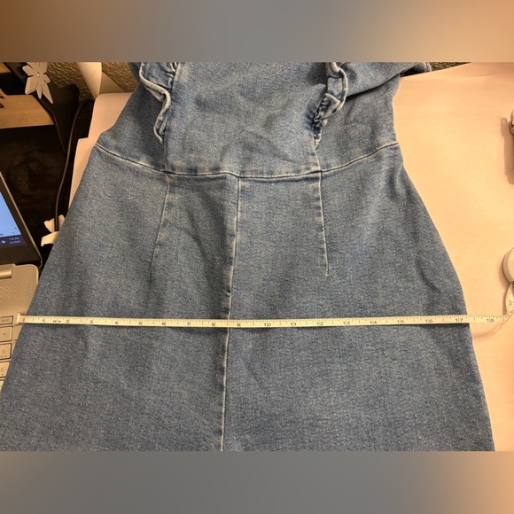 URBAN OUTFITTERS BDG Denim Ruffle Jumpsuit - Picture 9 of 10